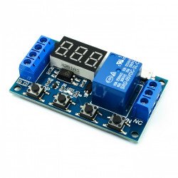Mạch điều khiển relay tạo trễ bật/tắt thiết bị 12VDC Mạch điều khiển relay tạo trễ bật/tắt thiết bị 12VDC