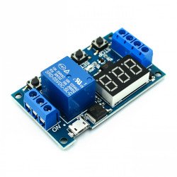 Mạch điều khiển relay tạo trễ bật/tắt thiết bị 12VDC Mạch điều khiển relay tạo trễ bật/tắt thiết bị 12VDC