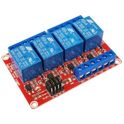 Module 4 relay  kích mức H/L 5VDC Module 4 relay  kích mức H/L 5VDC
