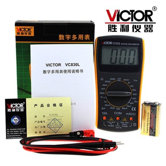 Đồng hồ đa năng VOM digital multimeter Victor VC830L