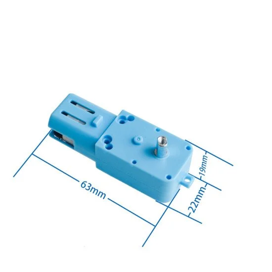 Động cơ giảm tốc 6V 2 trục 1:90 full kim loại