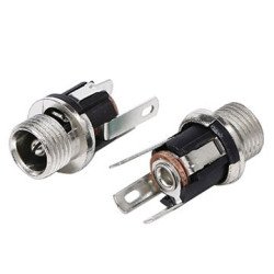 Jack DC-025 5.5*2.1mm kim loại Jack DC-025 5.5*2.1mm kim loại