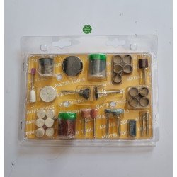 Bộ phụ kiện khoan cắt, mài, đánh bóng 105 món Bộ phụ kiện khoan cắt, mài, đánh bóng 105 món