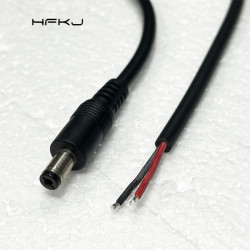 Jack DC 5.5*2.1mm đực kèm dây 18awg Jack DC 5.5*2.1mm đực kèm dây 18awg