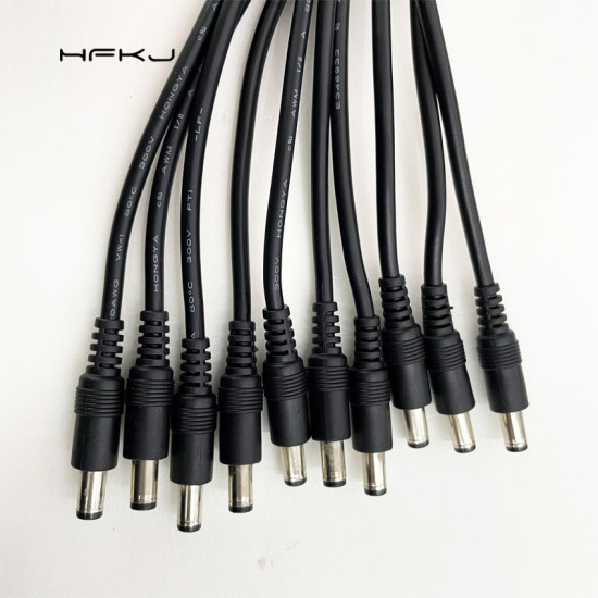 Jack DC 5.5*2.1mm đực kèm dây 18awg