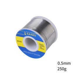 Thiếc, chì hàn Nhật SANKI 0.5mm 250g Sn60Pb40 Thiếc, chì hàn Nhật SANKI 0.5mm 250g Sn60Pb40