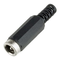 Jack DC cái 5.5*2.1mm kèm vỏ Jack DC cái 5.5*2.1mm kèm vỏ