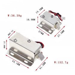 Khóa chốt điện từ LY-03 12VDC 0.6A Khóa chốt điện từ LY-03 12VDC 0.6A