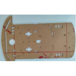 Khung mica xe robot 2WD Khung mica xe robot 2WD