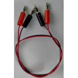 Dây nối 2 đầu Jack bắp chuối 50cm  Dây nối 2 đầu Jack bắp chuối 50cm