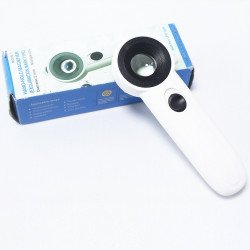 Kính lúp cầm tay 40x có đèn MG6B-1B 