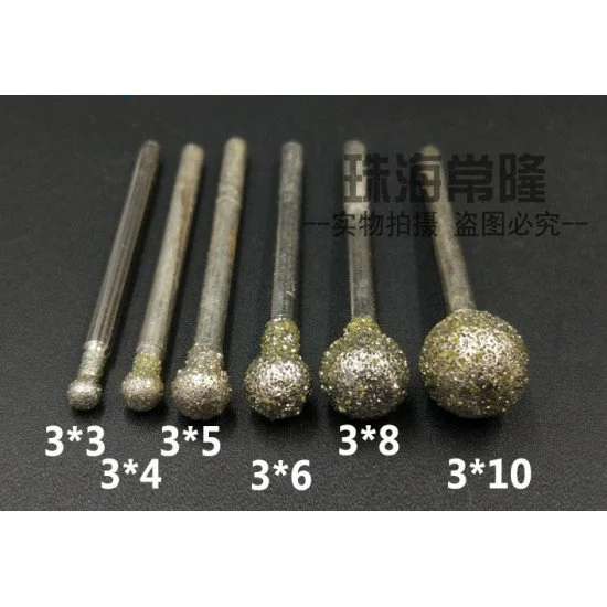 Đầu mài kim cương hình cầu tròn