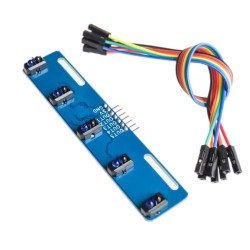 Cảm biến dò line 5 kênh TCRT5000 Cảm biến dò line 5 kênh TCRT5000