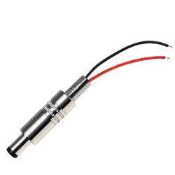 Jack DC 5.5*2.1mm đực kim loại kèm dây Jack DC 5.5*2.1mm đực kim loại kèm dây