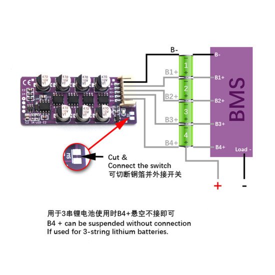 Mạch cân bằng chủ động 3S/4s 1.2A