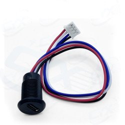 Jack USB C 4P có đèn chống nước kèm dây 160mm Jack USB C 4P có đèn chống nước kèm dây 160mm
