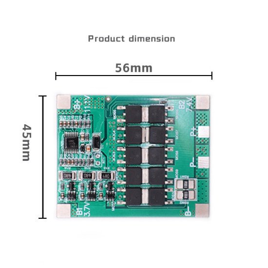 Mạch sạc và bảo vệ pin BMS 3S 3.7V 30A