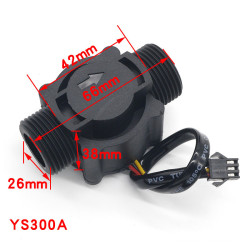 Cảm biến lưu lượng nước FS300A G3/4 27mm