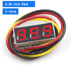 Vol kế điện tử 3 dây 0.36 inch 0-30VDC Vol kế điện tử 3 dây 0.36 inch 0-30VDC