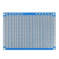 Test board hàn 1 mặt phủ xanh 7x9cm lỗ đôi Test board hàn 1 mặt phủ xanh 7x9cm lỗ đôi