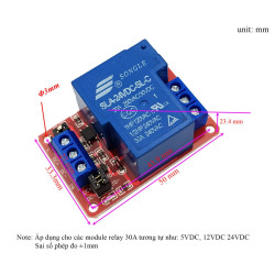 Module 1 Relay 5VDC 30A Module 1 Relay 5VDC 30A