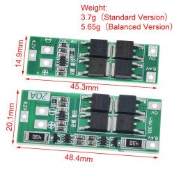 Mạch sạc và bảo vệ pin 2s 20A HW-392 pin 3.7V Mạch sạc và bảo vệ pin 2s 20A HW-392 pin 3.7V